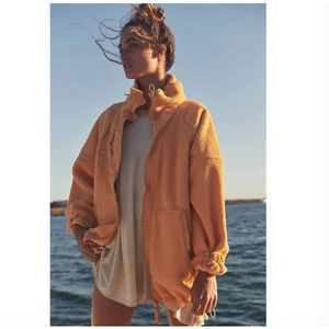 Free People Movement Hit The Trails Fleece Jacket Coat Medium NEW